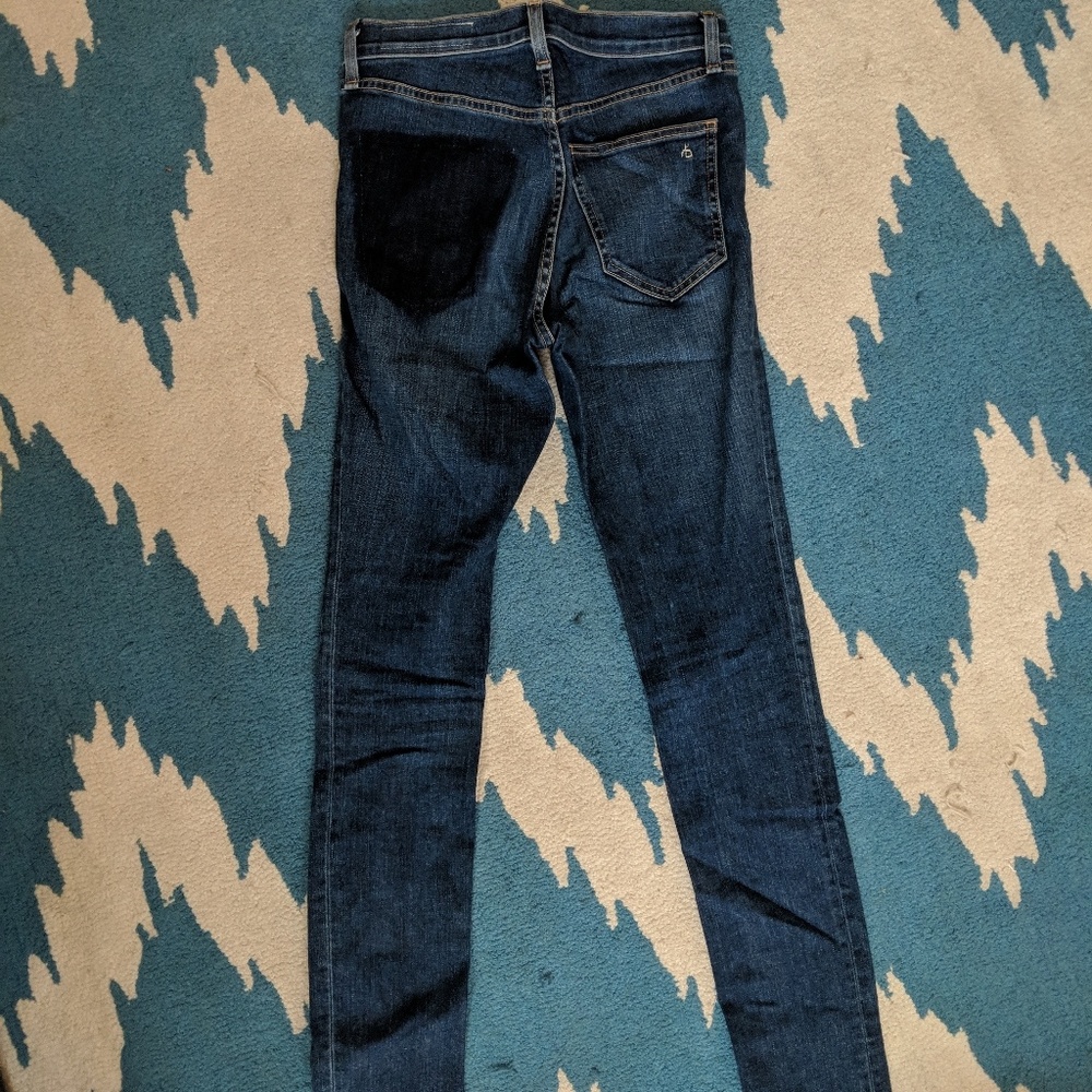 Rag and bone high waisted skinny jeans sz 25